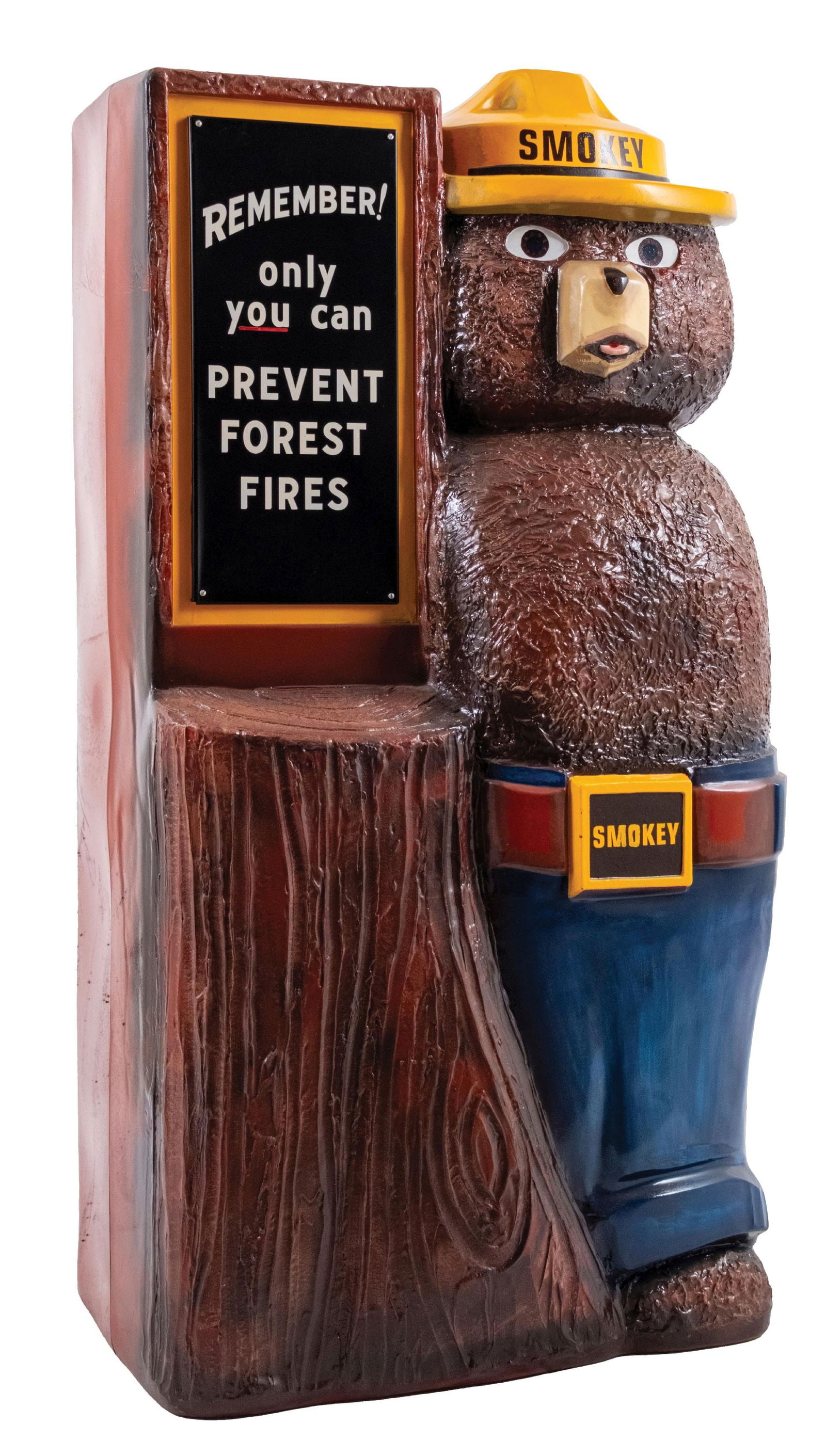SMOKEY THE BEAR FIGURAL PARK MESSAGE BOARD (1 of 5)