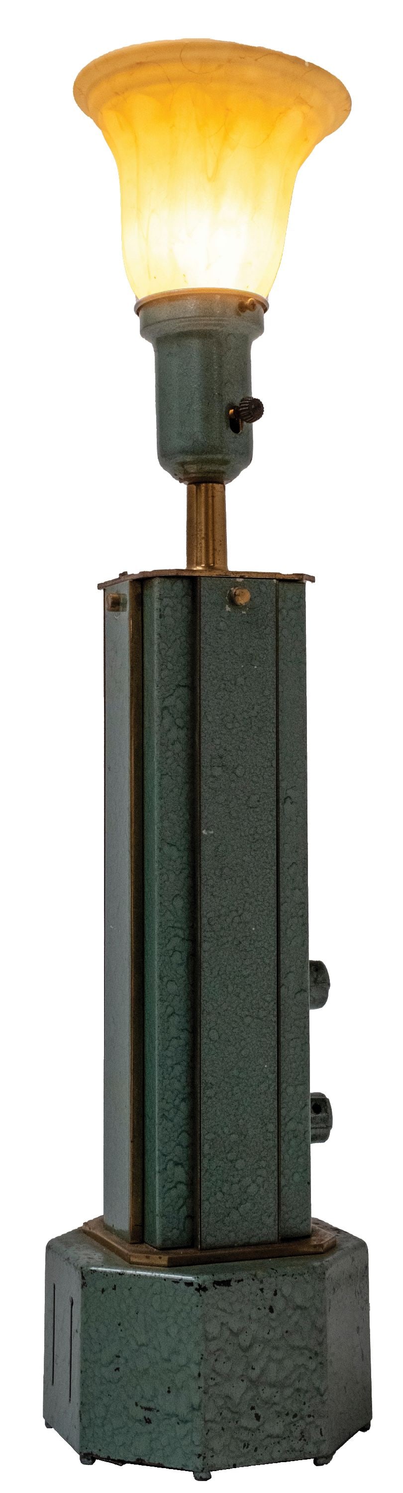 VERY ART DECO SKY SCRAPER RADIO LIGHT (1 of 5)