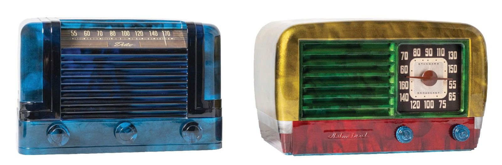 PAIR OF PLASTIC RADIOS (1 of 4)