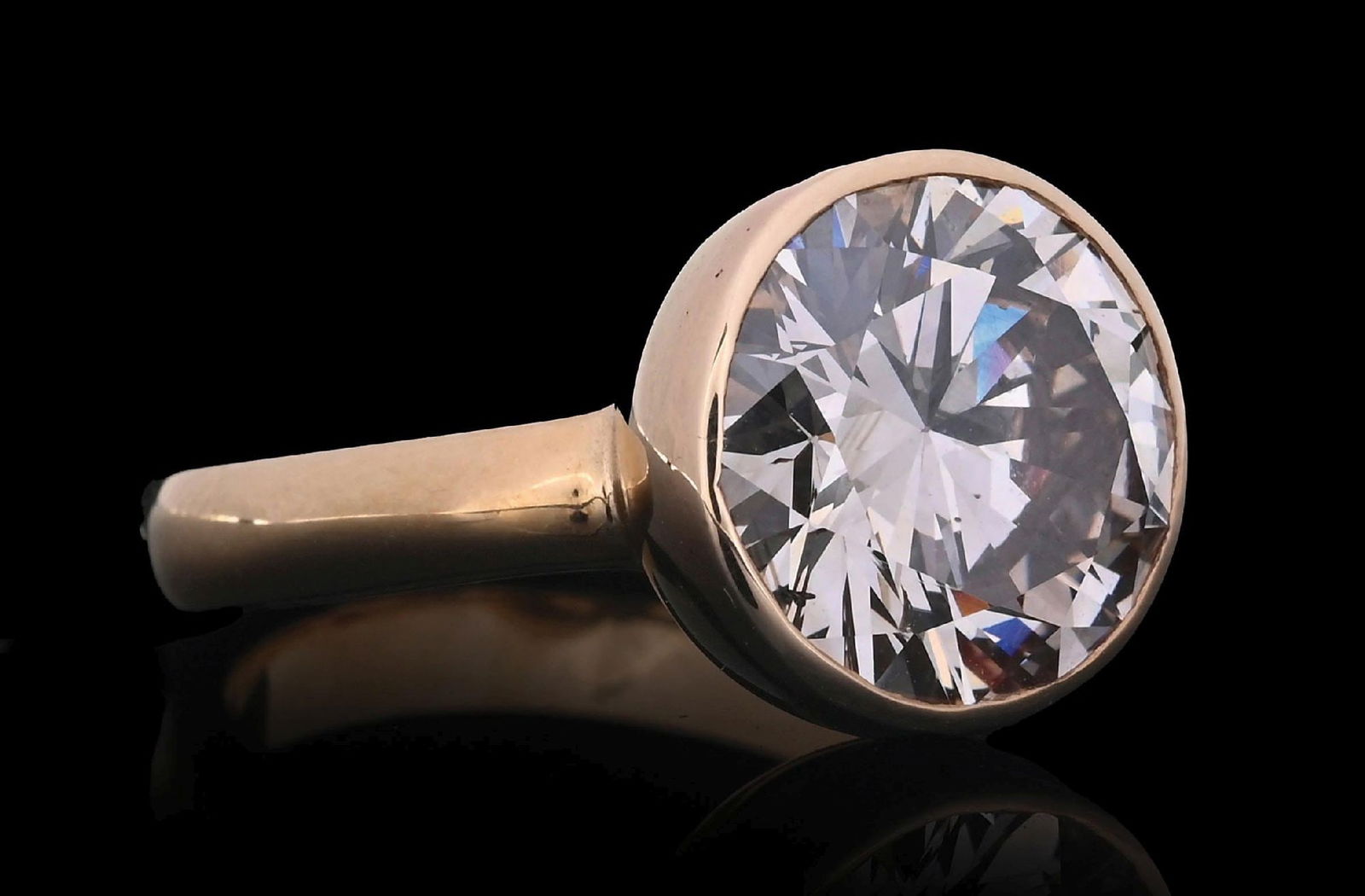 14K GOLD 5.07CT DIAMOND SOLITAIRE RING W/ GIA REPORT (1 of 6)