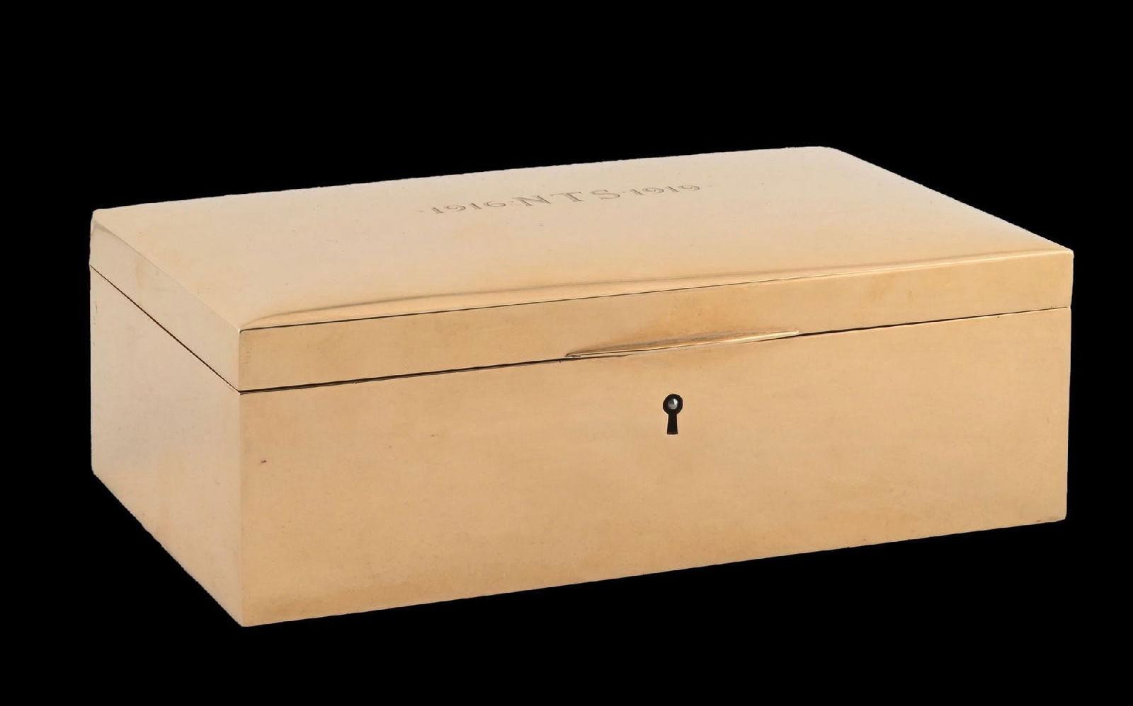 14K GOLD TIFFANY & CO BOX FOR NORMA TALMADGE, CIRCA 1919 (1 of 14)