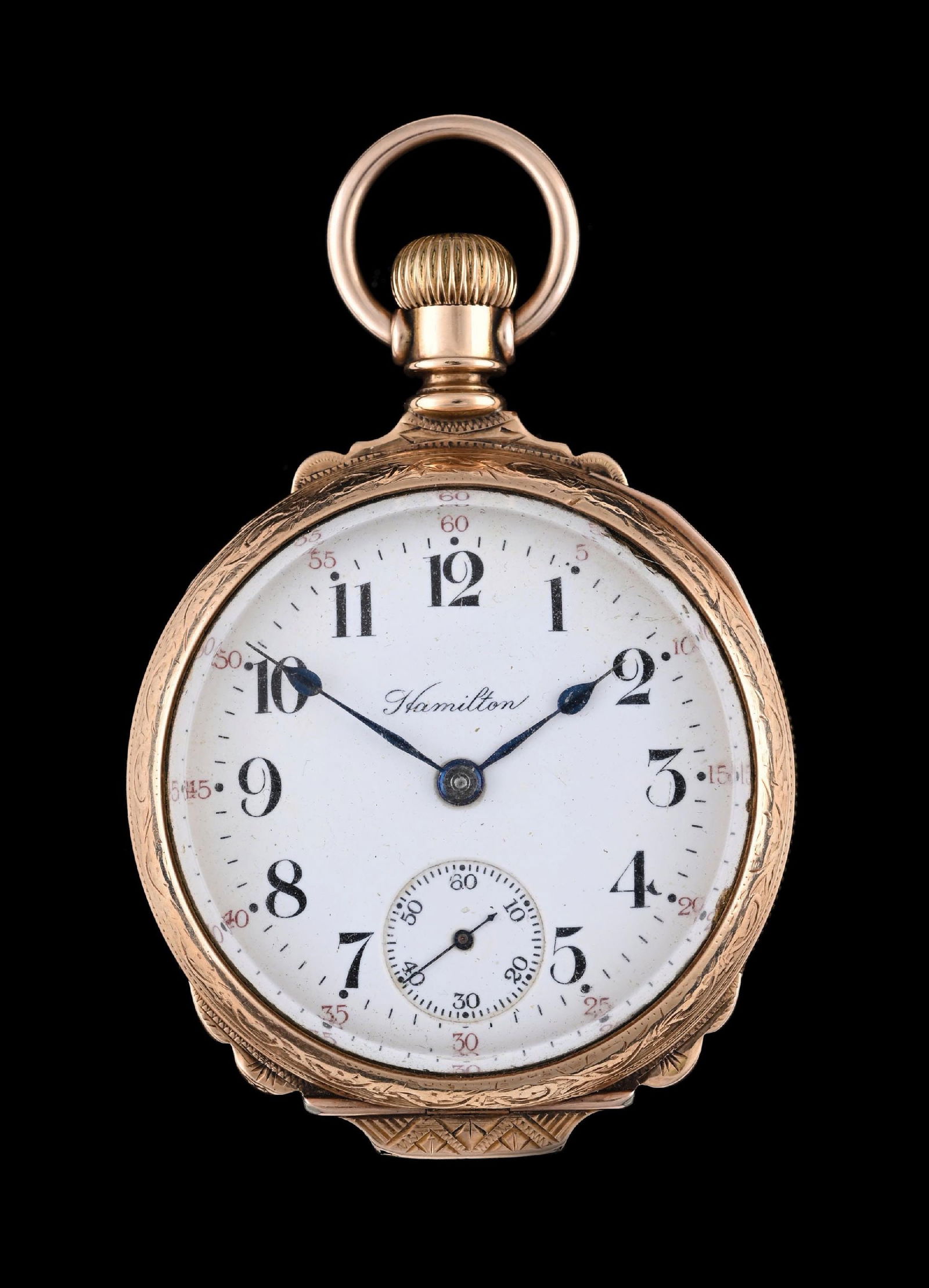 HAMILTON 940 GOLD FILLED O/F BOX HINGE POCKET WATCH (1 of 6)