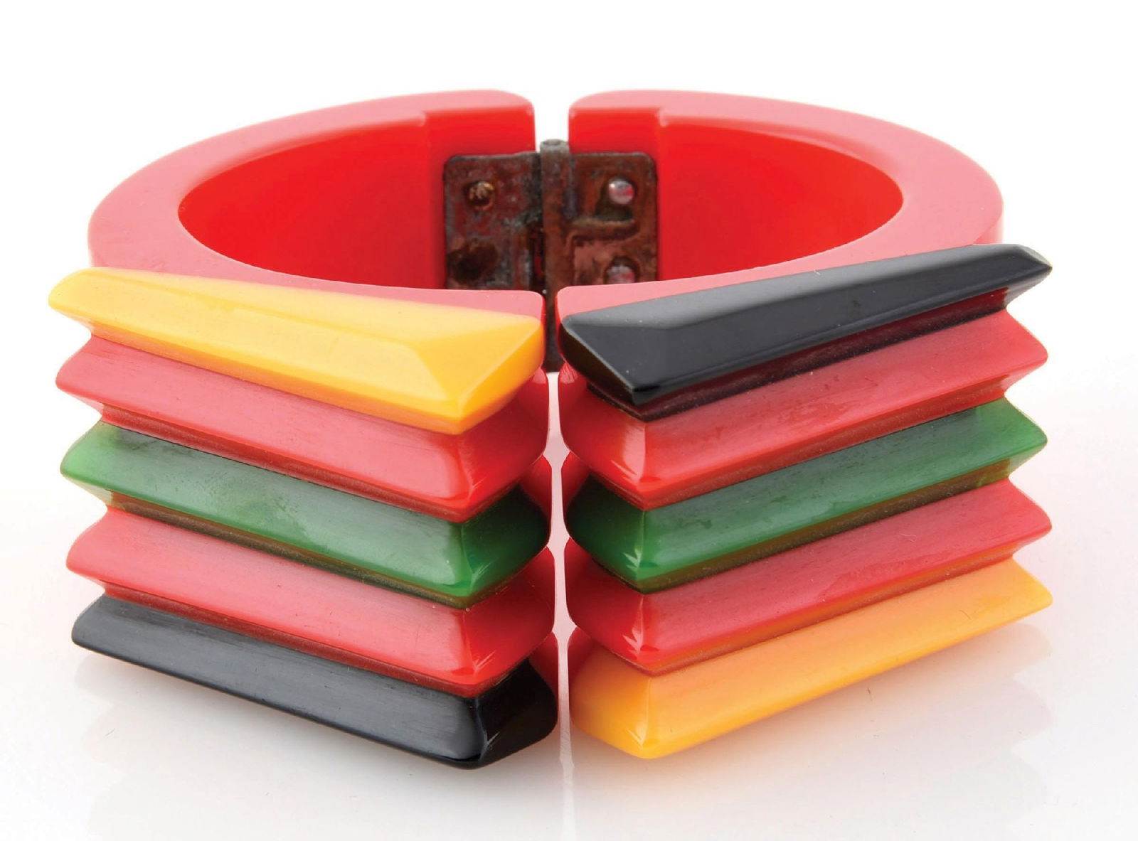 BAKELITE "PHILADELPHIA" MULTICOLOR BRACELET (1 of 2)