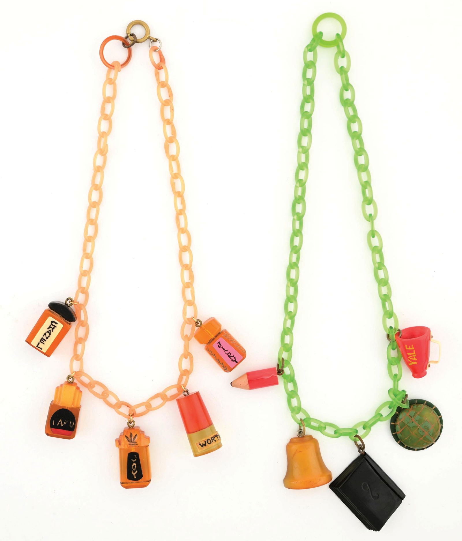 LOT OF 2: MARTHA SLEEPER THEMED BAKELITE NECKLACES (1 of 2)