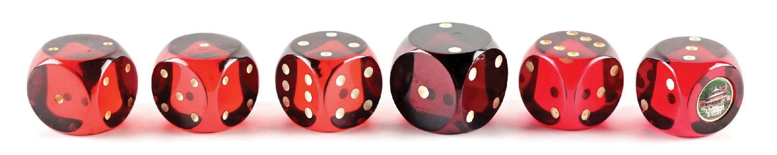 LOT OF 6: BAKELITE DICE (1 of 2)