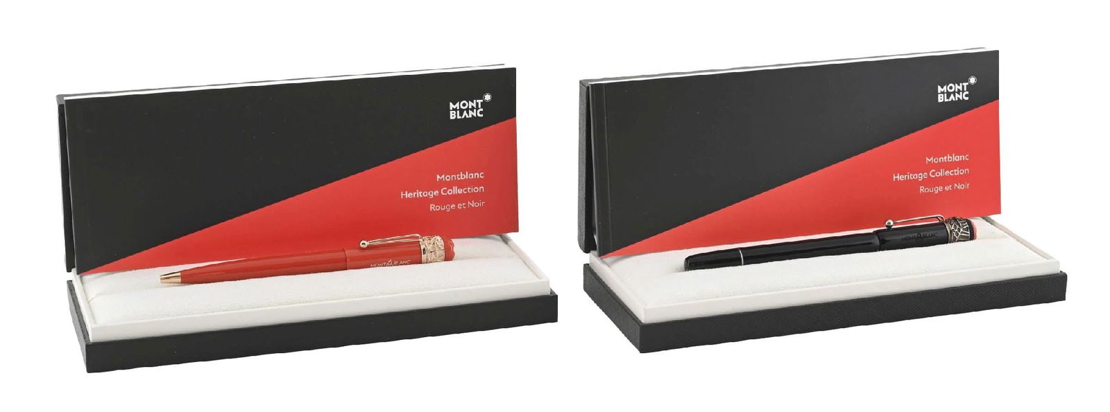 LOT OF 2: MONTBLANC HERITAGE COLLECTION ROUGE ET NOIR SPECIAL EDITION PENS (1 of 8)