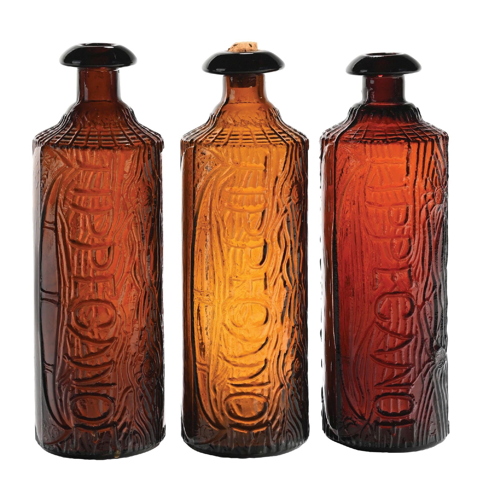 LOT OF 3: TIPPECANOE LOG-SHAPED BOTTLES (1 of 7)