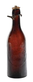C.H. MUNZINGER BLOP TOP BEER BOTTLE W/ STOPPER