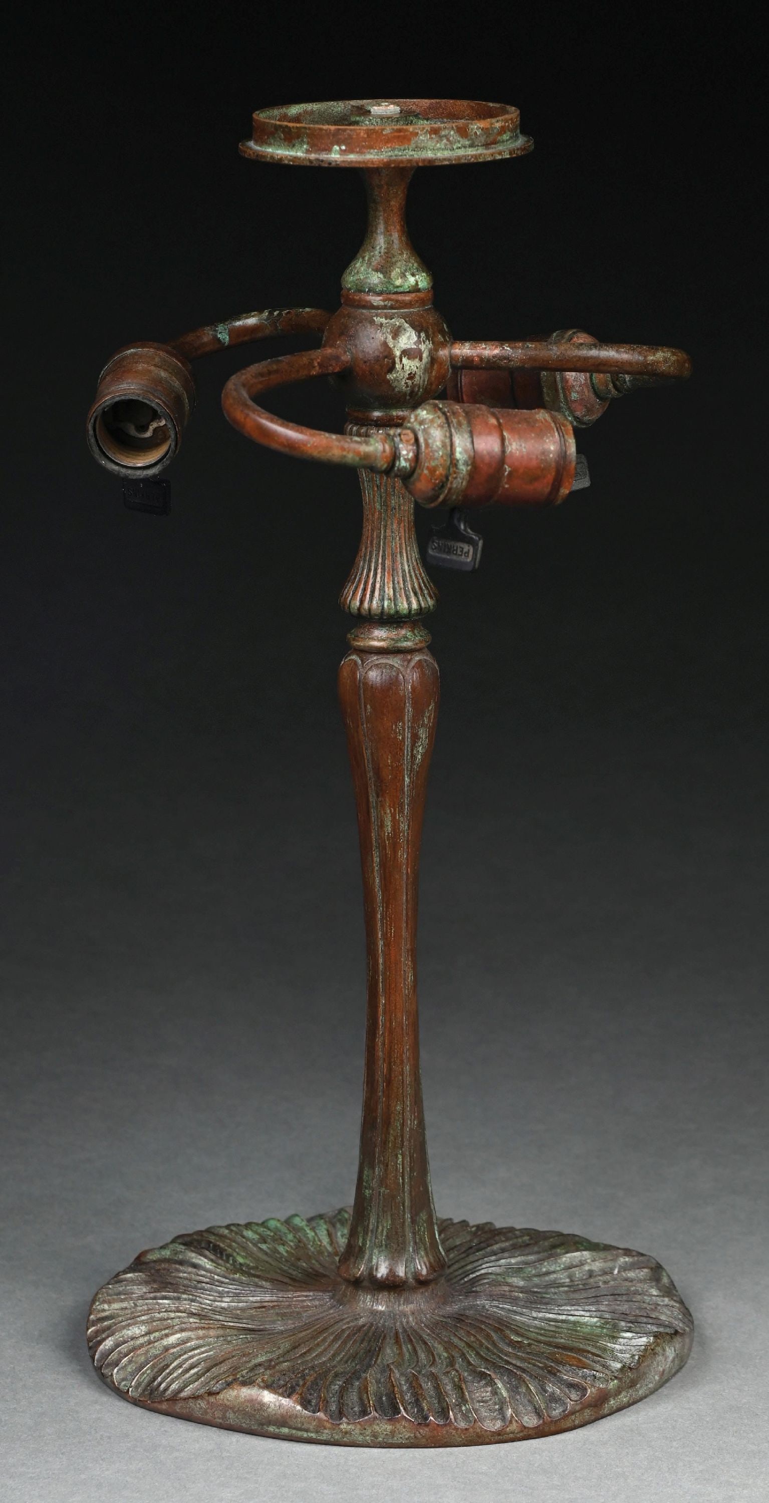 TIFFANY STUDIOS INVERTED MUSHROOM TABLE BASE (1 of 6)