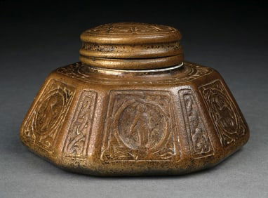 TIFFANY STUDIOS LARGE ZODIAC INKWELL