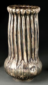 LOUIS COMFORT COLLECTION STERLING SILVER TIFFANY & CO RIBBED VASE