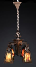AMERICAN ARTS & CRAFTS CHANDELIER
