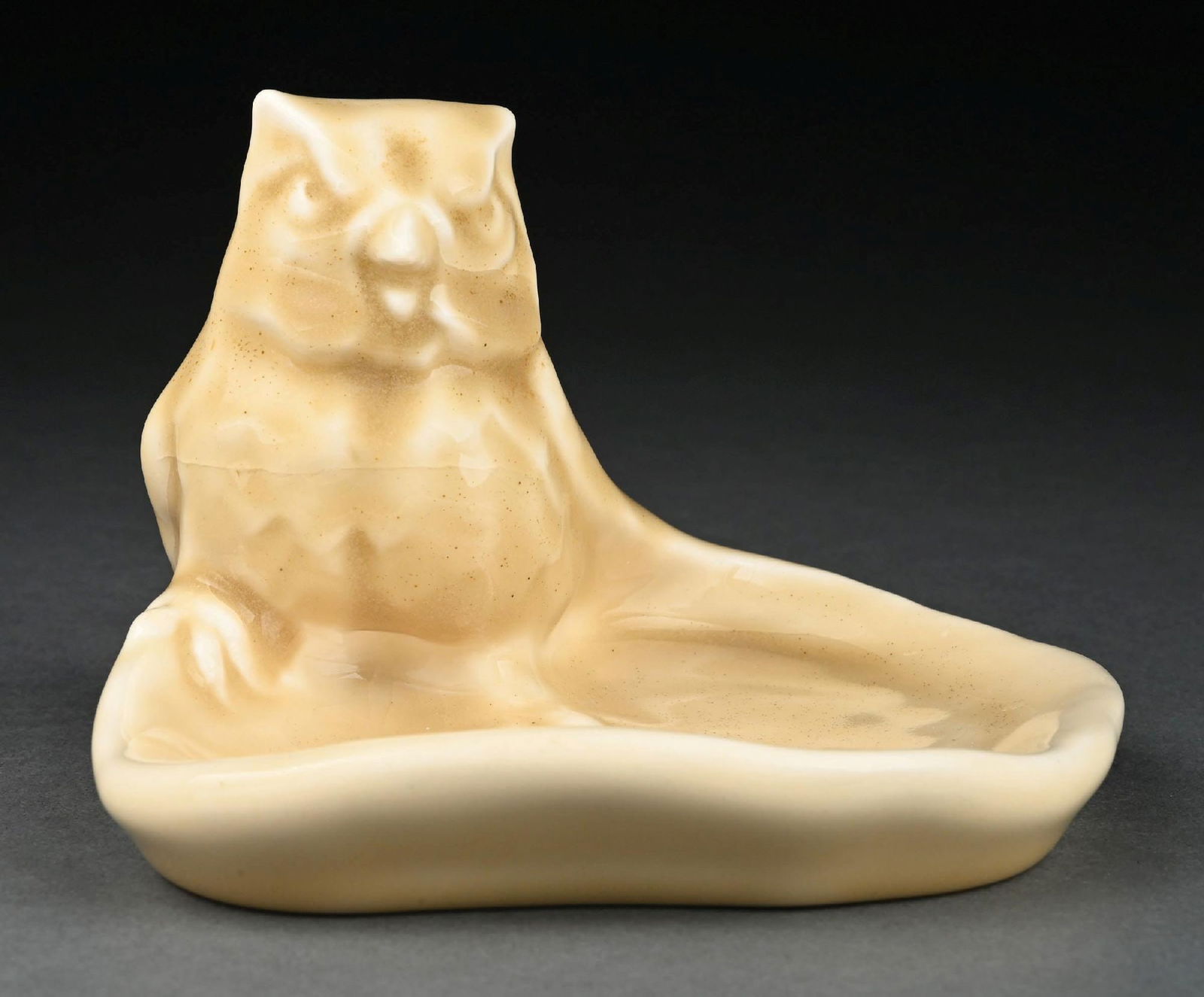 ROOKWOOD GLOSS GLAZED OWL TRAY, MODEL #1084 (1 of 6)
