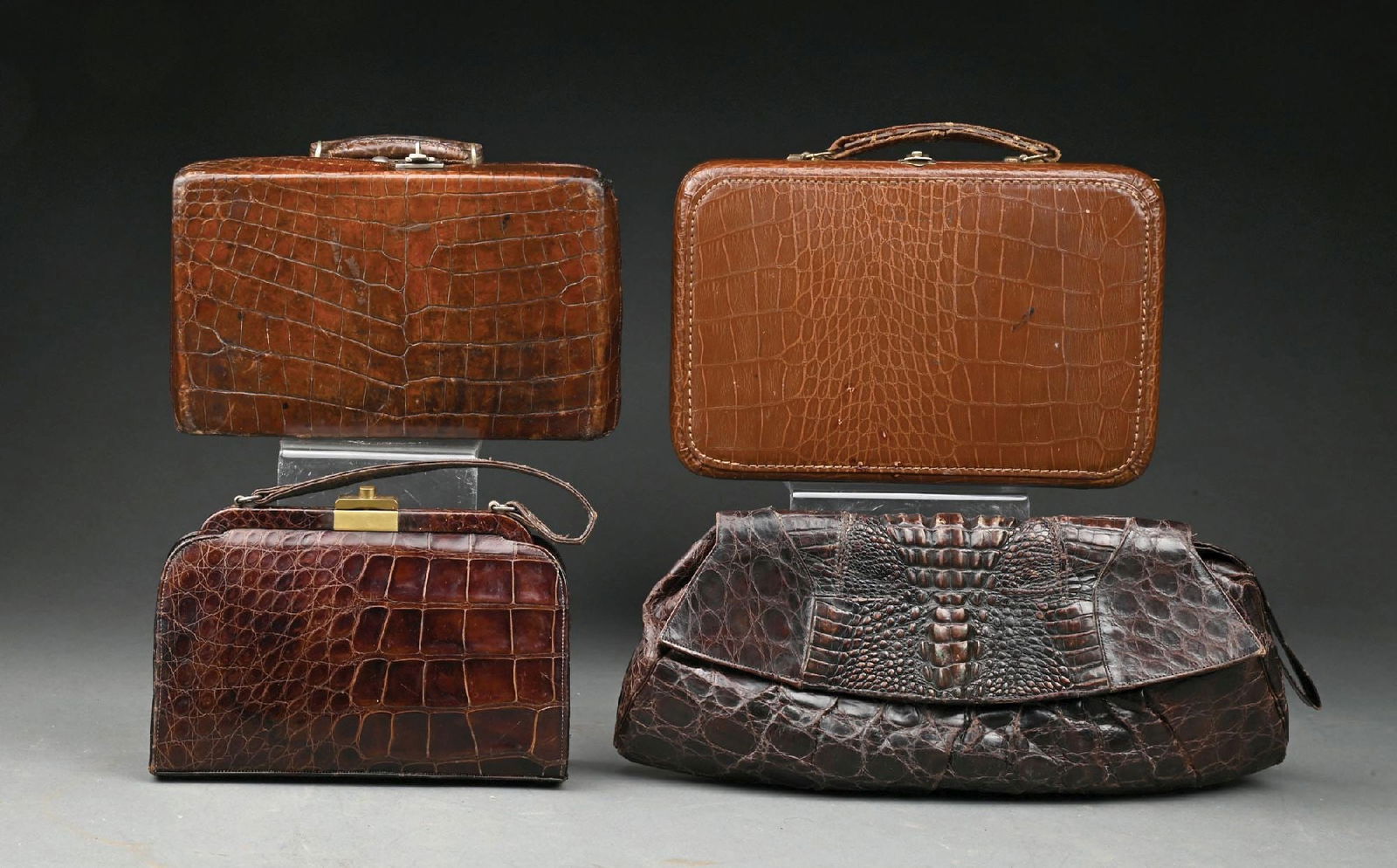 COLLECTION OF 4: ALLIGATOR LEATHER PURSES AND CASES (1 of 6)