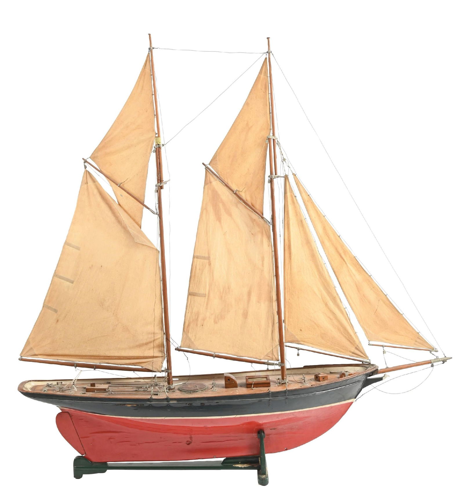 LARGE PILGRIM WOODEN MODEL SHIP (1 of 5)