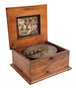 EARLY 1890'S POLYPHON 15-1/2" POLYPHON DISC MUSIC BOX