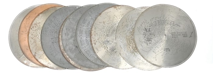 LOT OF 10: 27" MUSIC DISCS