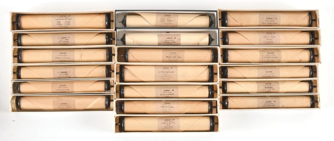 LOT OF 19: VARIOUS BOXED MUSIC ROLLS