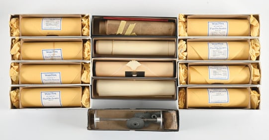 LOT OF 13: WURLITZER MANDOLIN PIAN ORCHESTRA BOXED ROLLS