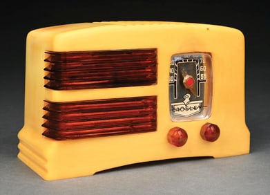 CROSLEY G1465 CATALIN RADIO IN YELLOW AND TORTOISE