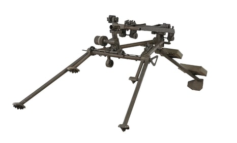 EXTREMELY SCARCE AND DESIREABLE LIGHTWEIGHT TRIPOD FOR THE GERMAN MG-3 MACHINE GUN.