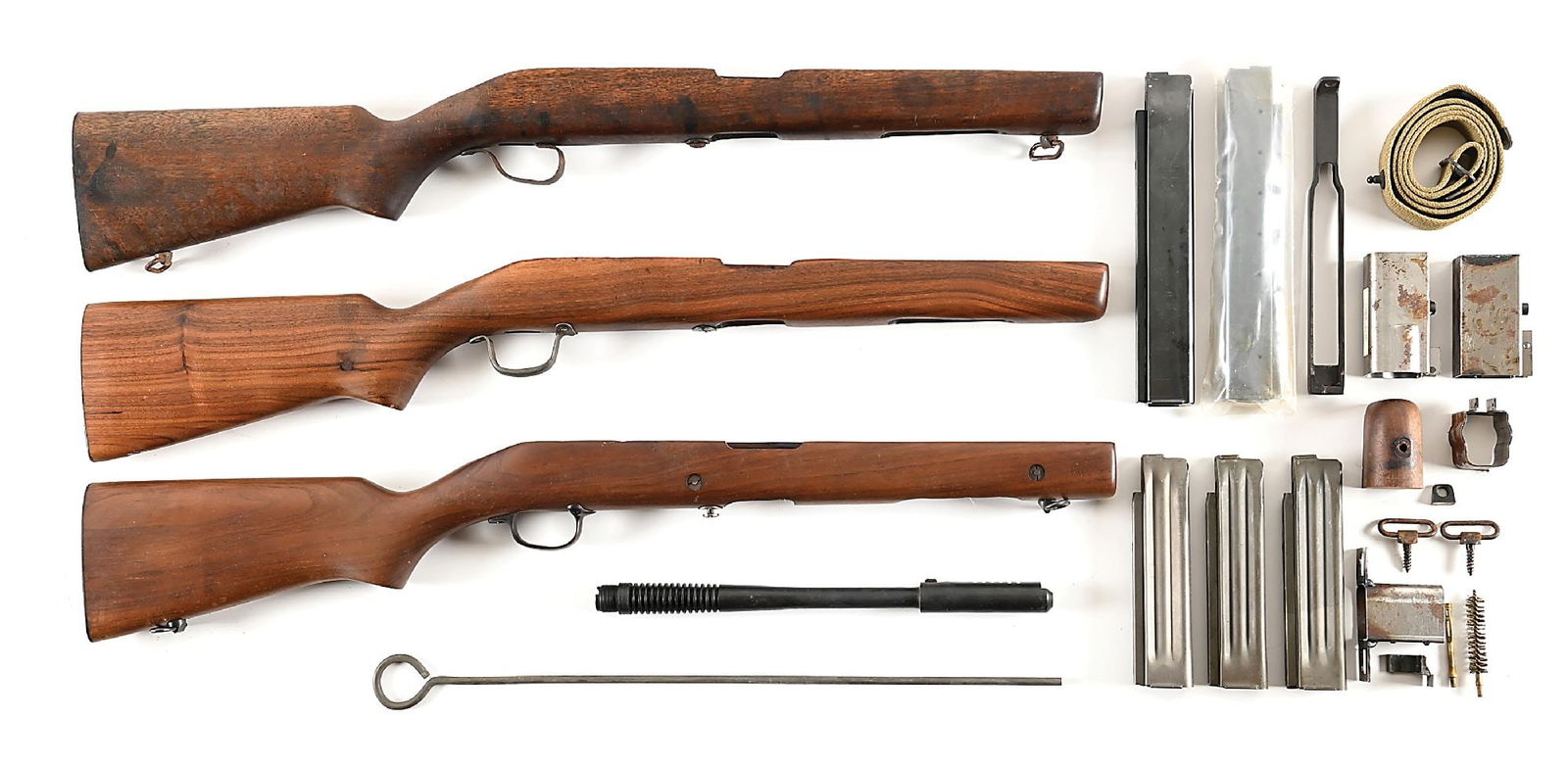 LOT OF VALUABLE HARRINGTON & RICHARDSON REISING M-50 MACHINE GUN PARTS INCLUDING BARREL AND (1 of 1)