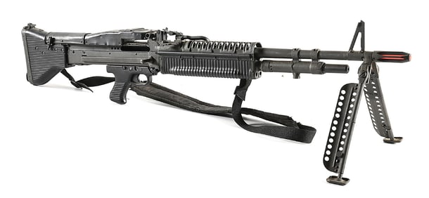 DEMILLED M60 MACHINE GUN.