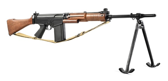 (M) VERY RARE GL SERIES FABRIQUE NATIONALE FAL HEAVY BARREL SEMI-AUTOMATIC RIFLE.