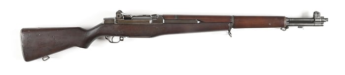 (C) SA-52 SPRINGFIELD M1C GARAND SEMI-AUTOMATIC SNIPER RIFLE.