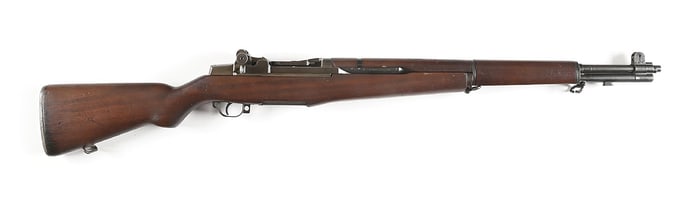 (C) SA-52 SPRINGFIELD M1C GARAND SEMI-AUTOMATIC SNIPER RIFLE.