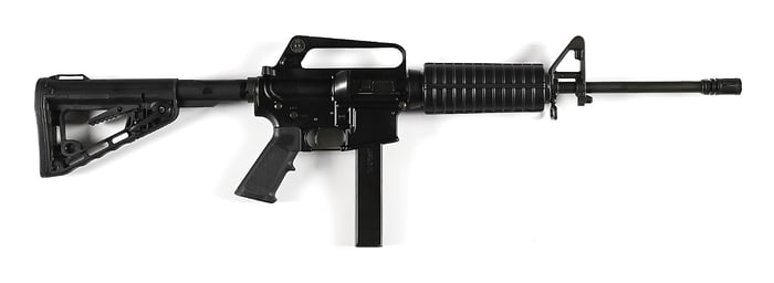 (M) COLT DEFENCE 9MM AR-15 SEMI-AUTOMATIC CARBINE.