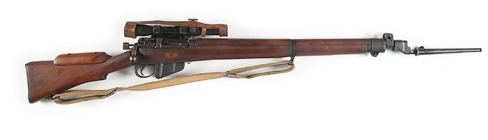 (C) BRITISH BSA NO. 4 MK I (T) M47 BOLT ACTION SNIPER RIFLE WITH ACCESSORIES.