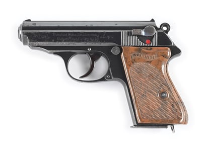 (C) DOCUMENTED SS EINSATZGRUPPE C ISSUED WALTHER PPK .32 ACP SEMI-AUTOMATIC PISTOL WITH HOLSTER.