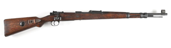 (C) SS CONTRACT SINGLE RUNE STYER BNZ 4 CODE K98 MAUSER BOLT ACTION RIFLE.