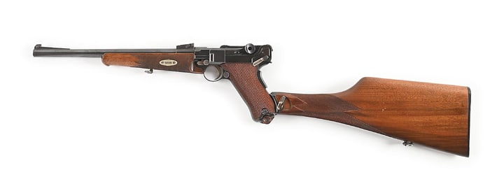 (C) FINE DWM MODEL 1902 LUGER SEMI-AUTOMATIC CARBINE, EX STURGESS.