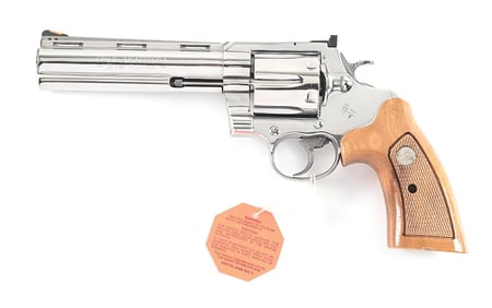 (M) FIRST EDITION COLT CUSTOM SHOP ANACONDA DOUBLE ACTION REVOLVER IN FACTORY ALUMINUM CASE.