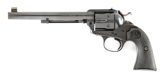 (C) FLAT TOP TARGET COLT BISLEY MODEL SINGLE ACTION ARMY REVOLVER IN .38 COLT.