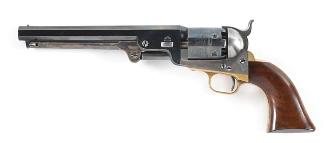 (A) HIGH CONDITION THIRD MODEL COLT 1851 NAVY PERCUSSION REVOLVER.