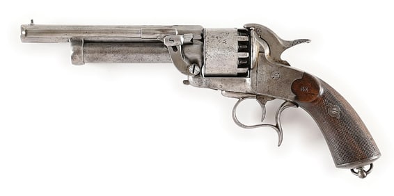 (A) CONFEDERATE LEMAT TRANSITIONAL 1ST MODEL GRAPESHOT REVOLVER.
