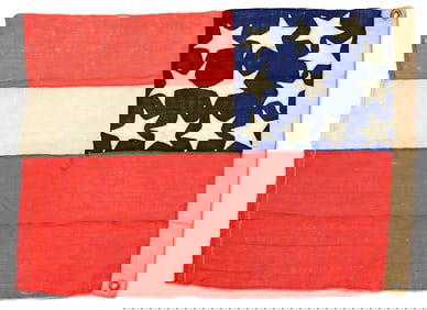 CONFEDERATE 11-STAR FIRST NATIONAL FLAG.