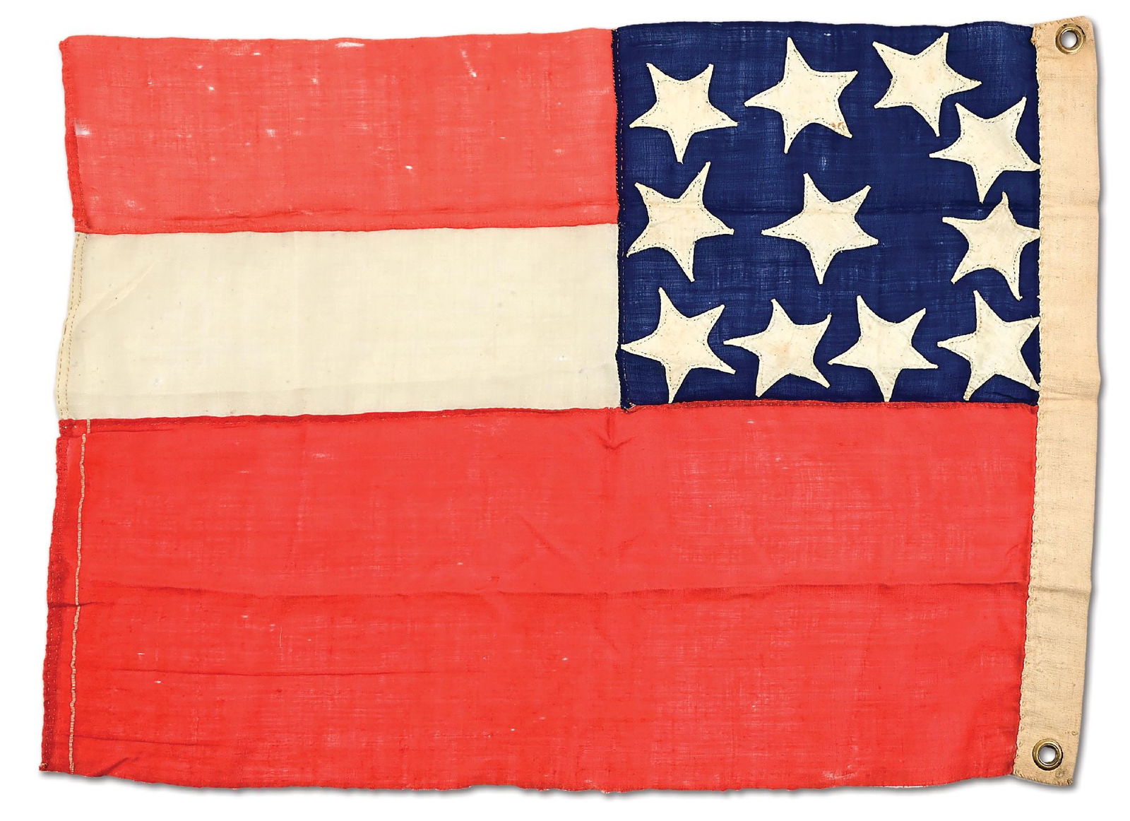 CONFEDERATE 11-STAR FIRST NATIONAL FLAG. (1 of 6)