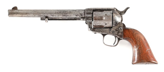 (A) EARLY AINSWORTH INSPECTED COLT SINGLE ACTION CAVALRY REVOLVER WITH KOPEC LETTER.