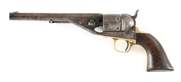 (A) USN INSPECTED COLT MODEL 1861 NAVY CONVERSION REVOLVER.