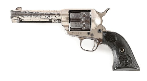 (A) COLT FRONTIER SIX SHOOTER SINGLE ACTION ARMY REVOLVER.