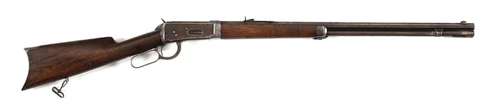 (A) 10 O'CLOCK SCREW WINCHESTER MODEL 1894 LEVER ACTION RIFLE.