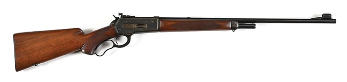 (C) PRE-WAR DELUXE WINCHESTER MODEL 71 LEVER ACTION RIFLE.