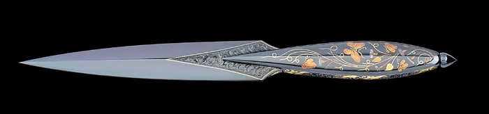 DR. FRED CARTER 2005 AKI BUTTERFLY DAGGER.