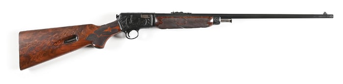 (C) NICK KUSMIT ENGRAVED DELUXE WINCHESTER MODEL 63 SEMI-AUTOMATIC RIFLE.