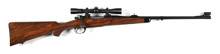 (M) WONDERFUL ROGER FERRELL CUSTOM BOLT ACTION MAUSER RIFLE IN .257 ROBERTS.