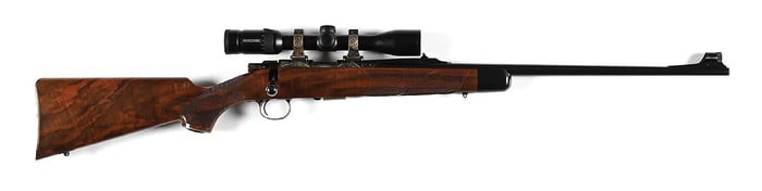 (M) TREMENDOUS ENGRAVED COOPER MODEL 57M .22 LR BOLT ACTION RIFLE.